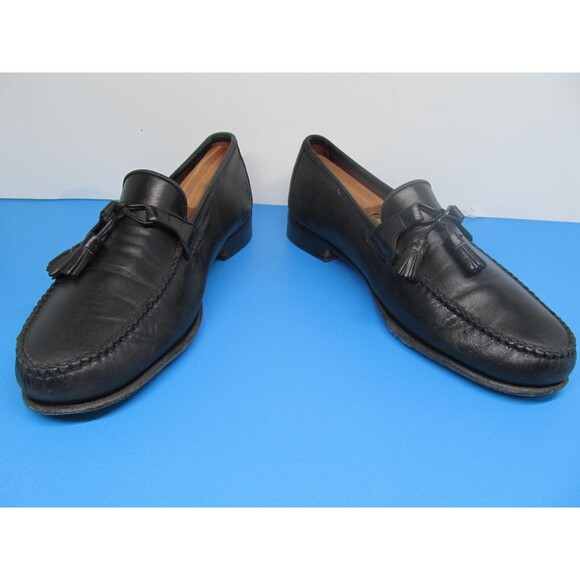 Allen Edmonds Urbino Mens Black Leather Tassel Loafers Size US 10 D Italy main image 7